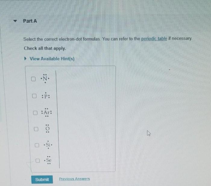 Electron dot formulas and shape lab 9