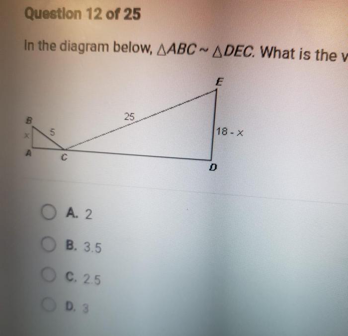 Diagram value below abc dec