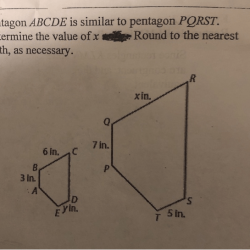 Pentagon perimeter centimeters length