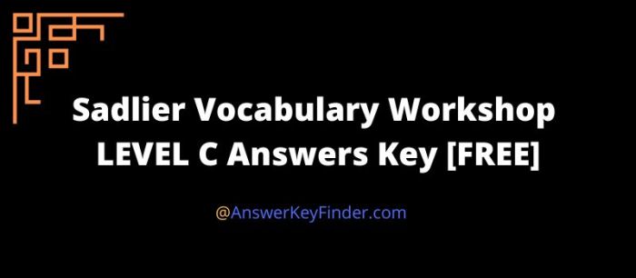 Vocabulary workshop level c unit 13 answers